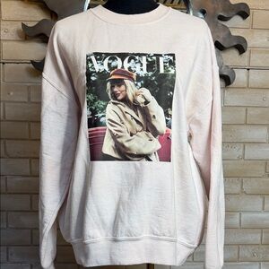 Vogue Taylor Swift Graphic Sweatshirt - Pink